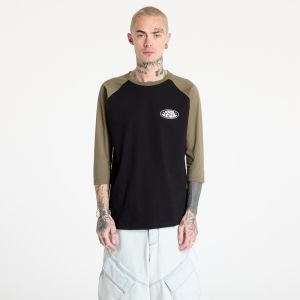 Tričko Horsefeathers Dynamo Raglan T-Shirt Black/ Burnt Olive L