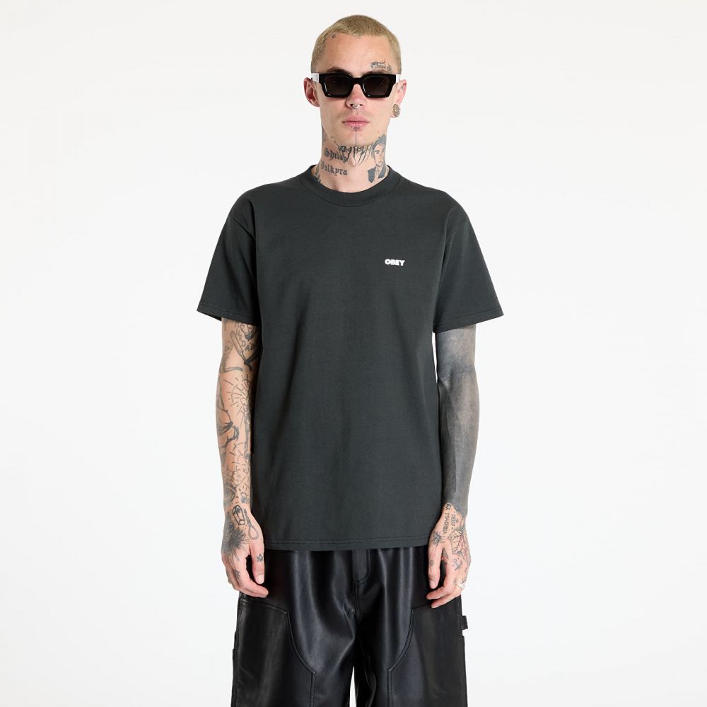Tričko OBEY Visual Studies T-Shirt Vintage Black M