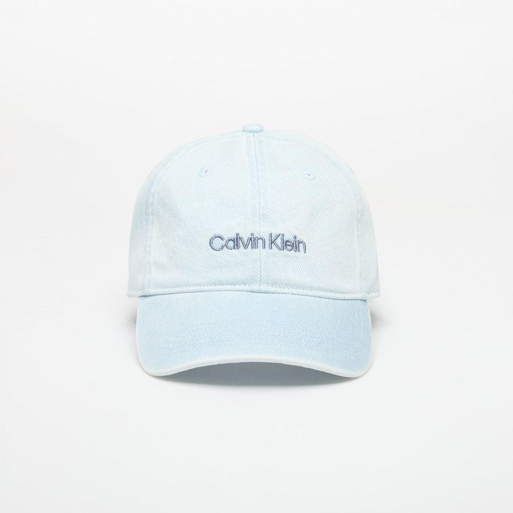 Šiltovka Calvin Klein Jeans Logo Embroidery Cap Light Wash Denim Universal