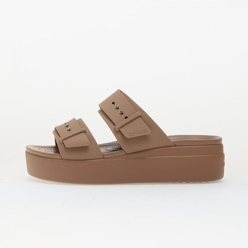 Tenisky Crocs Brooklyn Buckle Low Wedge Latte EUR 36-37