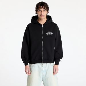 Mikina REPRESENT Represent Owners Club Stamp Zip Up Hoodie Jet Black M