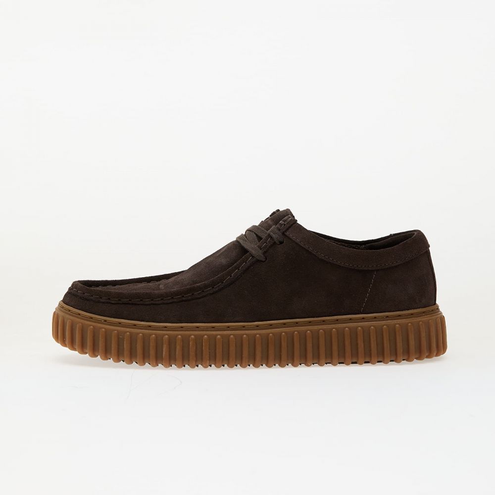 Tenisky Clarks Torhill Lo Dark Brown Suede EUR 44
