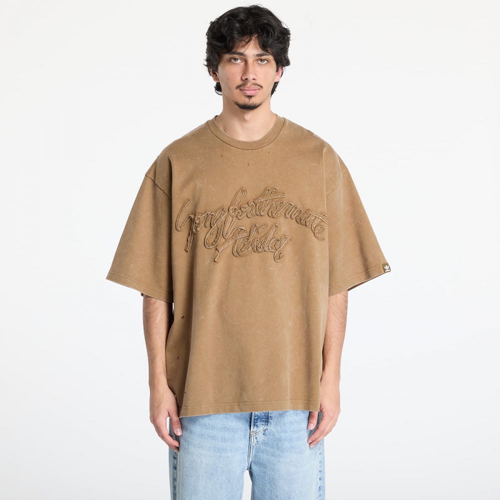 Tričko adidas Song For The Mute Wased Tee Brown/ Earth L