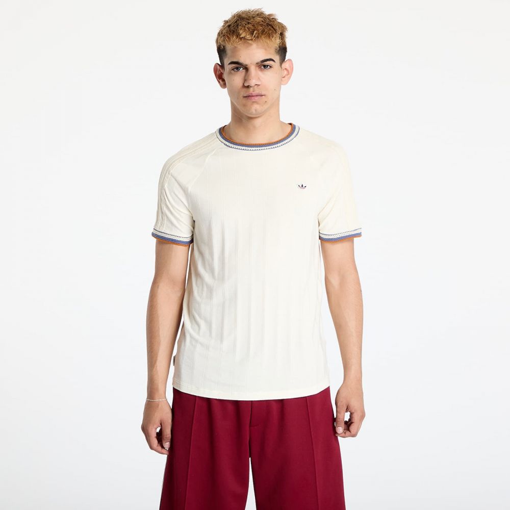 Tričko adidas x Clot Rib Tee by Ec Beige/ Cream White S