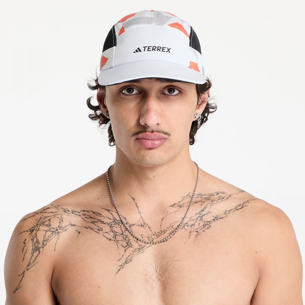 Šiltovka adidas Terrex Climacool 5Panel Graphic Cap White/ Semi Impact Orange/ Black M
