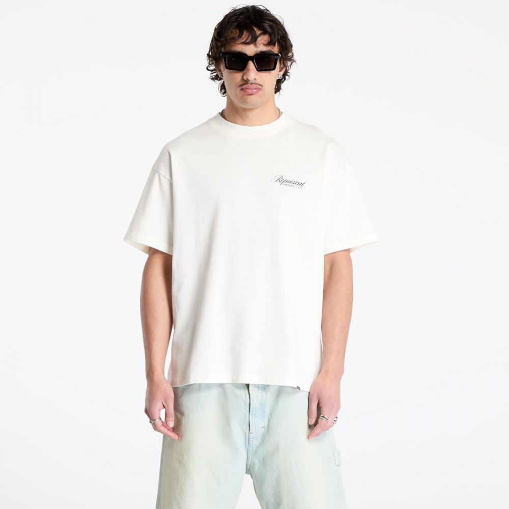 Tričko REPRESENT Represent Owners Club Script T-Shirt Flat White XL