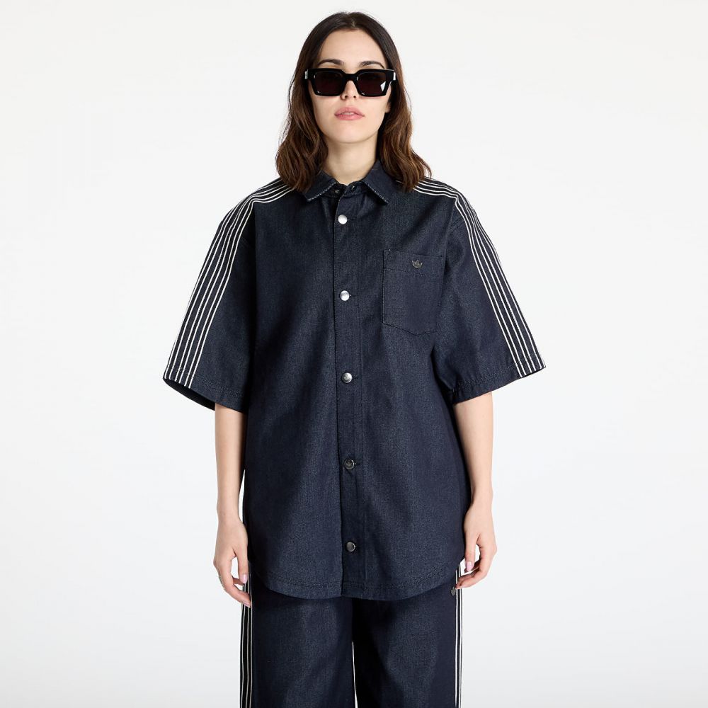 Košeľa adidas Denim Short Sleeve Shirt Blue/ Indigo Denim M