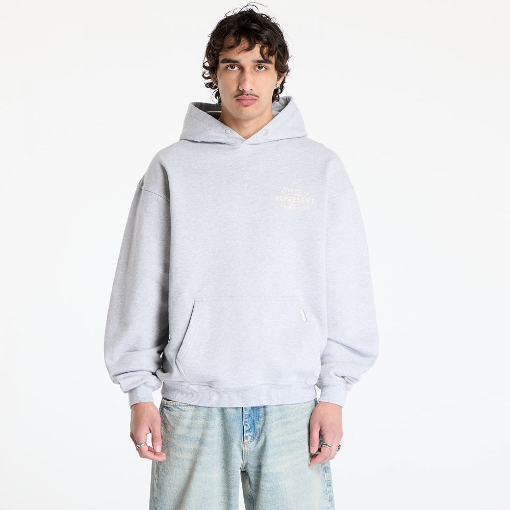 Mikina REPRESENT Represent Owners Club Stamp Hoodie Ash Grey M