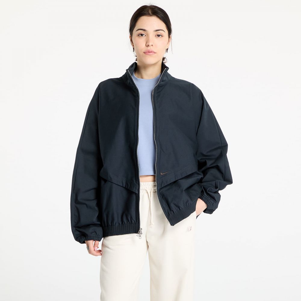Bunda Nike Sportswear Collection Women's Oversized Windrunner Twill Jacket Black/ Black/ Velvet Brown L