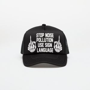 Šiltovka PLEASURES Pollution Trucker Black Universal