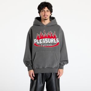 Mikina PLEASURES Flame Hoodie Faded Black S