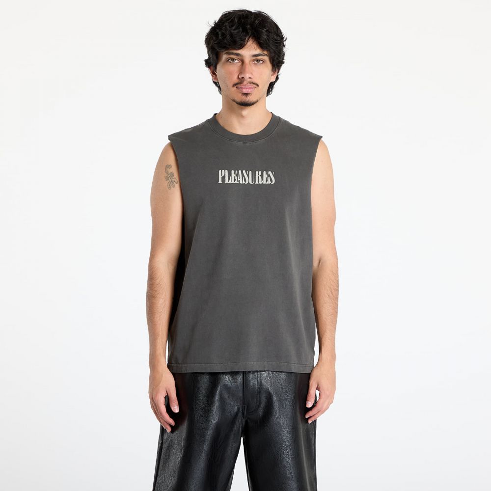 Tričko PLEASURES Onyx Sleeveless Shirt Faded Black S
