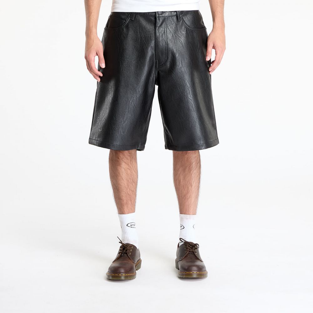 PLEASURES Plaster Baggy Shorts Black 28