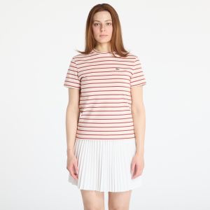Tričko LACOSTE Striped T-shirt Angora/ Latte/ Iberis XS