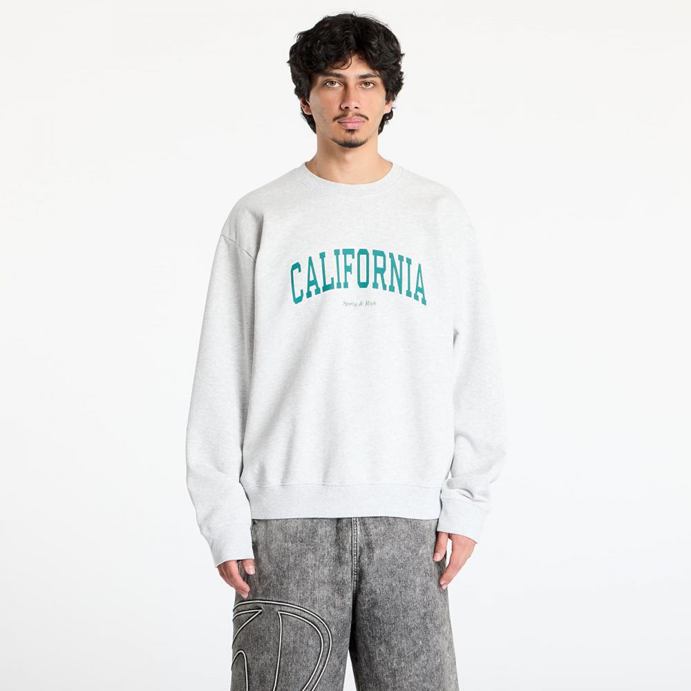 Mikina Sporty & Rich California Crewneck Heather Gray L