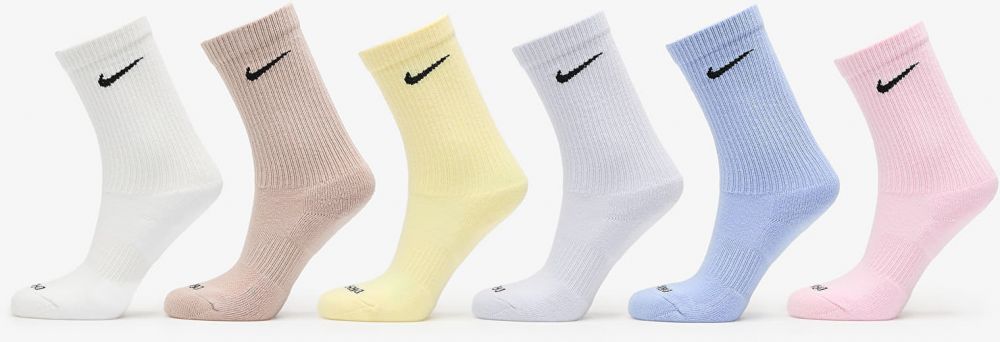 Nike Dri-FIT Everyday Plus Cushioned Training Crew Socks 6-Pack Multi-Color XL