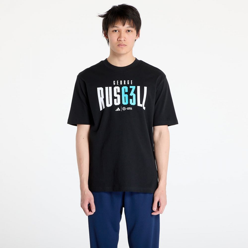 Tričko adidas x Mercedes AMG Petronas Formula One Team George Russell Tee Black L