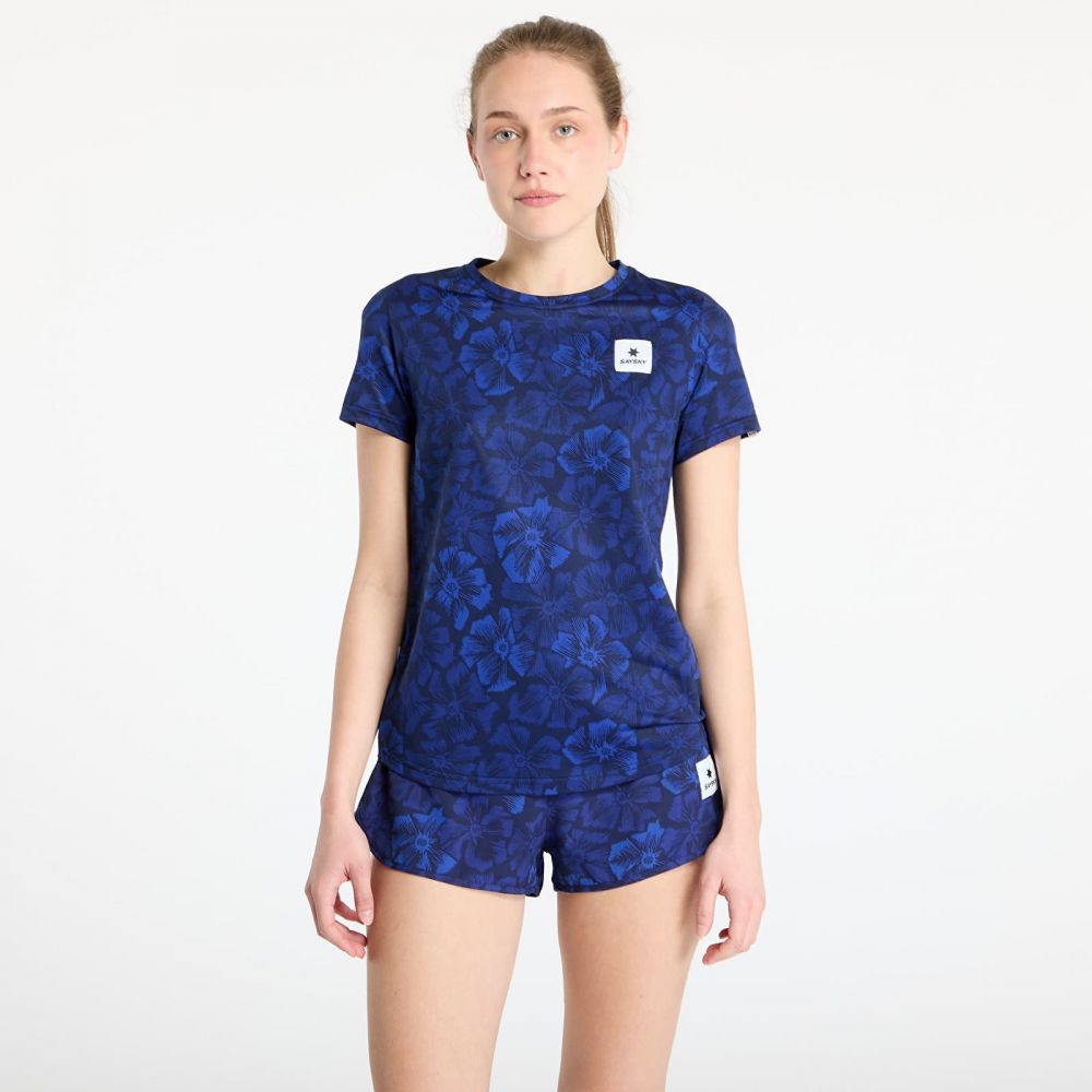 Tričko SAYSKY W Flower Combat T-Shirt Blue AOP S