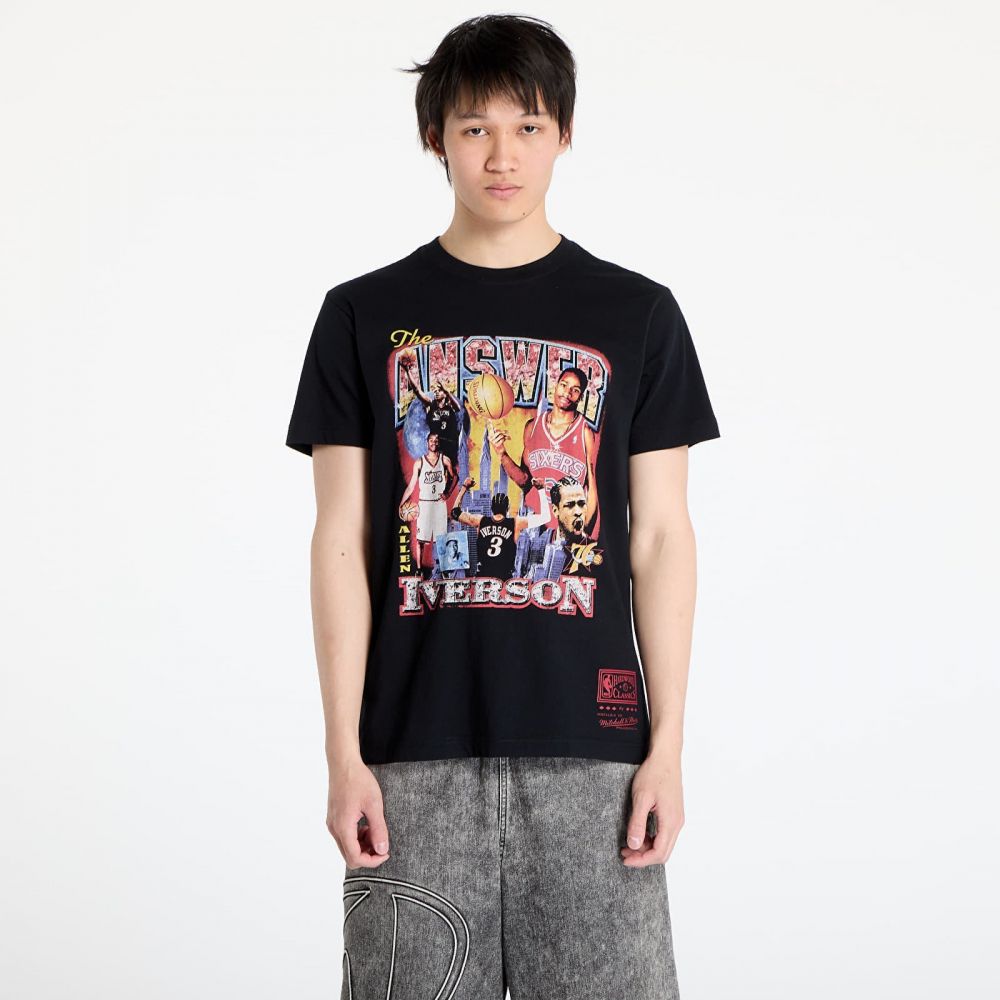Tričko Mitchell & Ness NBA 76Ers Allen Iverson Bootleg Tee Black L