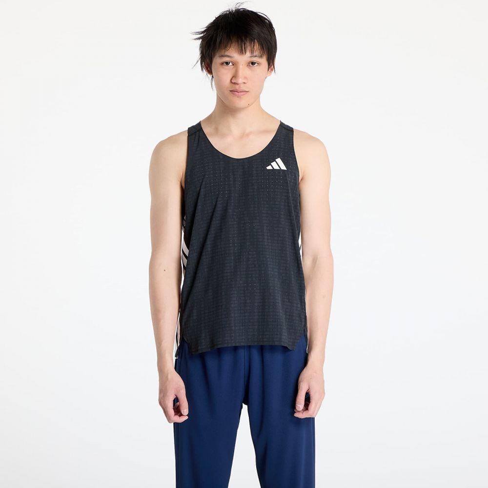 adidas Adizero Running Singlet Dark Grey/ Carbon/ Black L