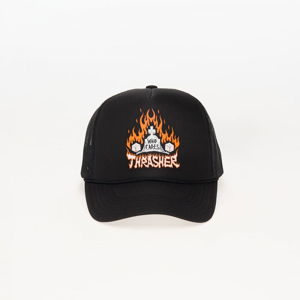 Šiltovka Thrasher Who Cares by Neckface Trucker Snapback Cap Black Universal