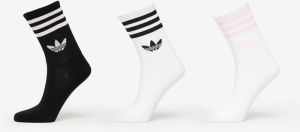 adidas 3-Stripes Crew Socks 3-Pack White/ Night Indigo/ White S