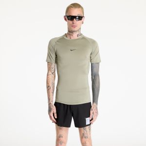 Tričko Nike Pro Men's Dri-FIT Tight Short-Sleeve Fitness Top Light Army/ Black M