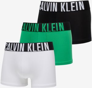 Calvin Klein Intense Power Cotton Stretch Trunk 3-Pack White/ Black/ Blossom Green M