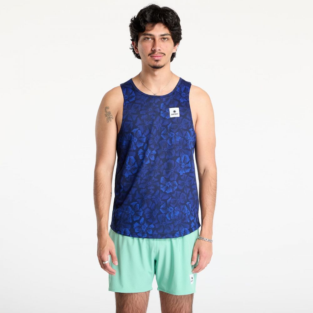 SAYSKY Flower Combat Singlet Blue AOP L