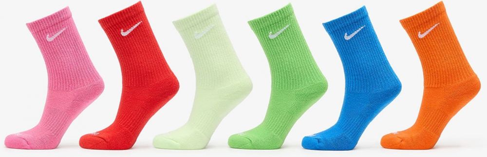 Nike Dri-FIT Everyday Plus Cushioned Training Crew Socks 6-Pack Multi-Color M