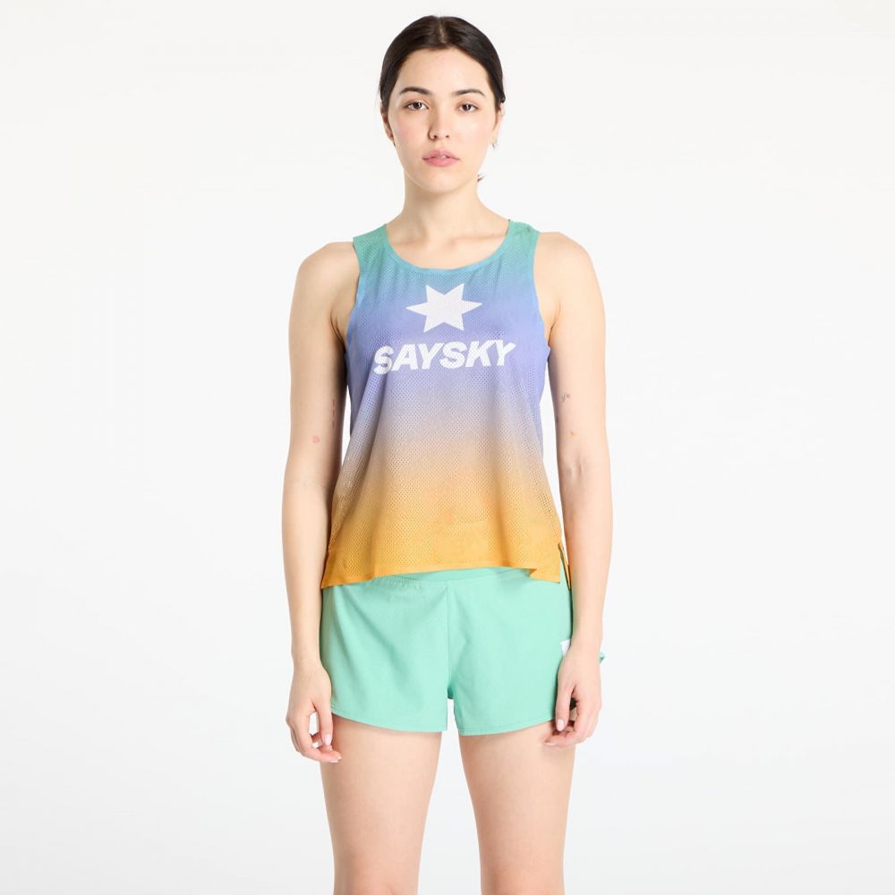 SAYSKY W Drip Dye Flow Air Singlet Purple Aop L