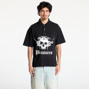 Tričko PLEASURES Tradition Polo Shirt Black M