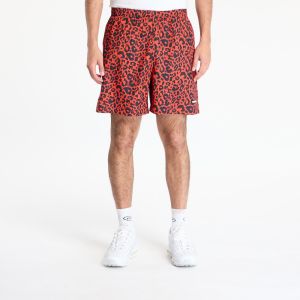 PLEASURES Leopard Active Shorts Red XL