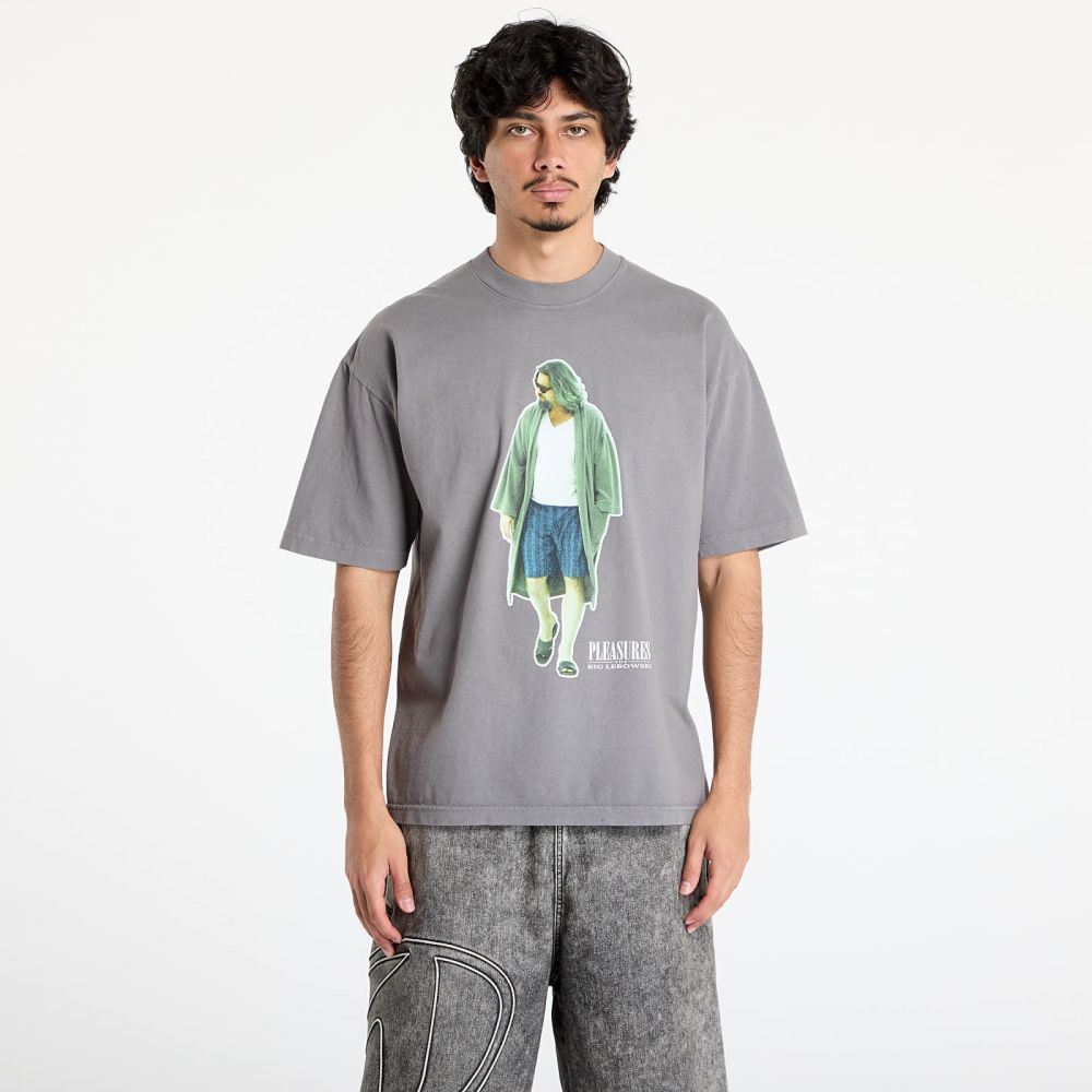 Tričko PLEASURES Dude T-Shirt Charcoal M