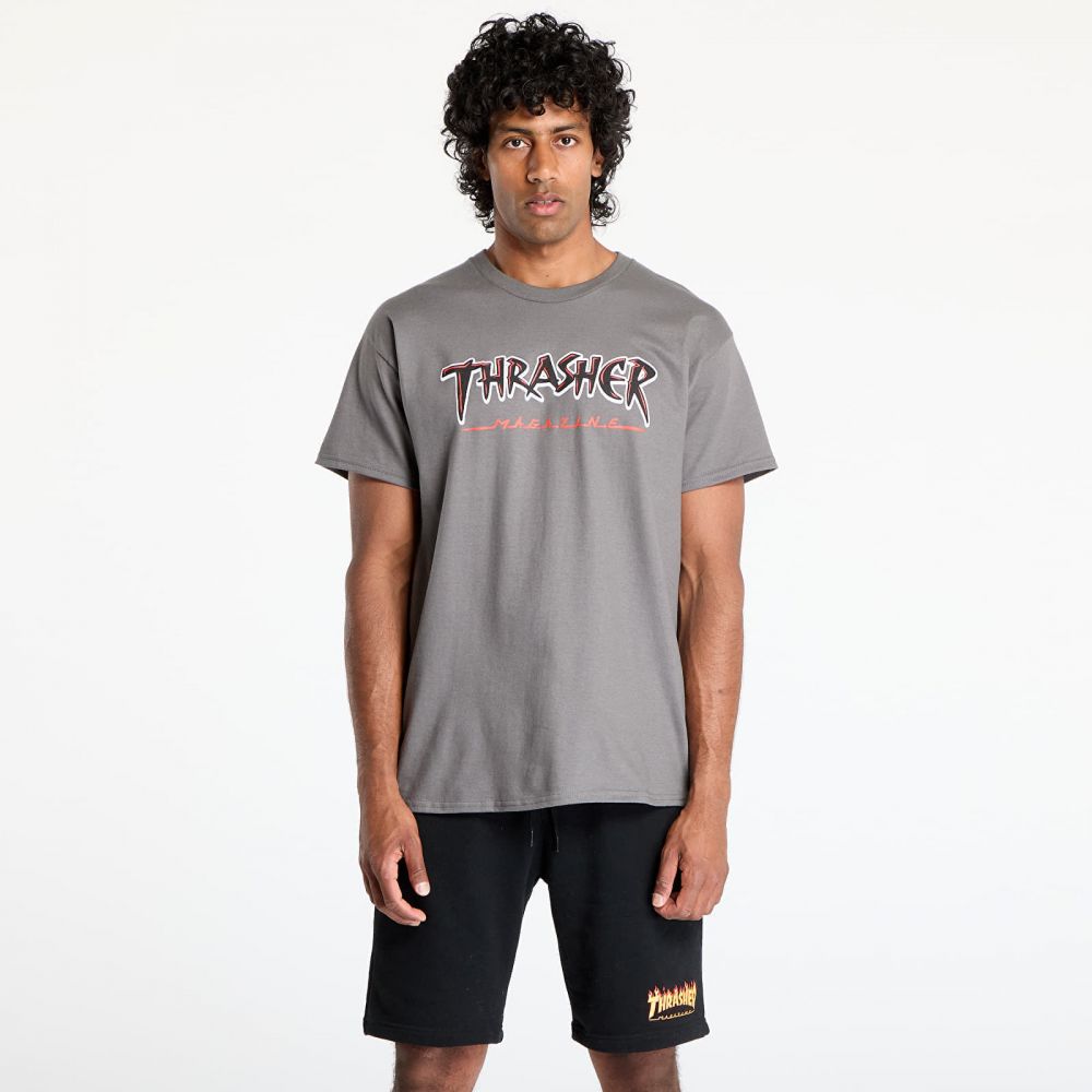 Tričko Thrasher Slash T-shirt Charcoal L