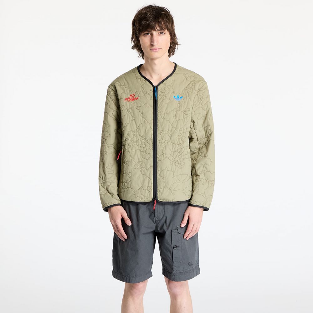 Bunda adidas x 100 Thieves Quilted Liner Green/ Orbit Green L