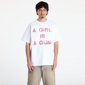 Tričko PLEASURES Girl Is A Gun T-Shirt White XXL