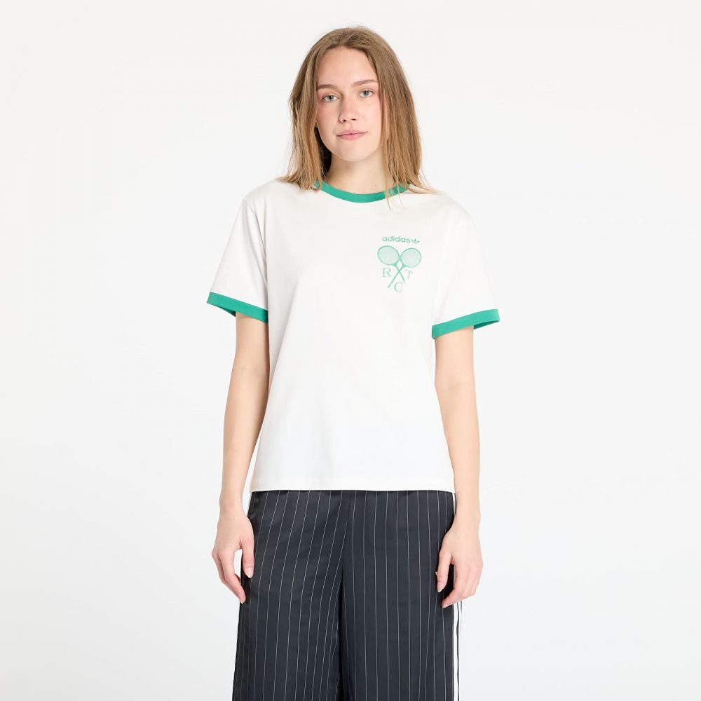 Tričko adidas Retro Tennis Regular T-Shirt Cloud White L