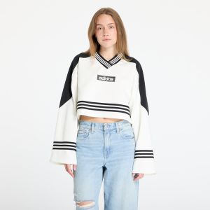 Mikina adidas Blocking Crewneck Sweatshirt Off White/ Black XL