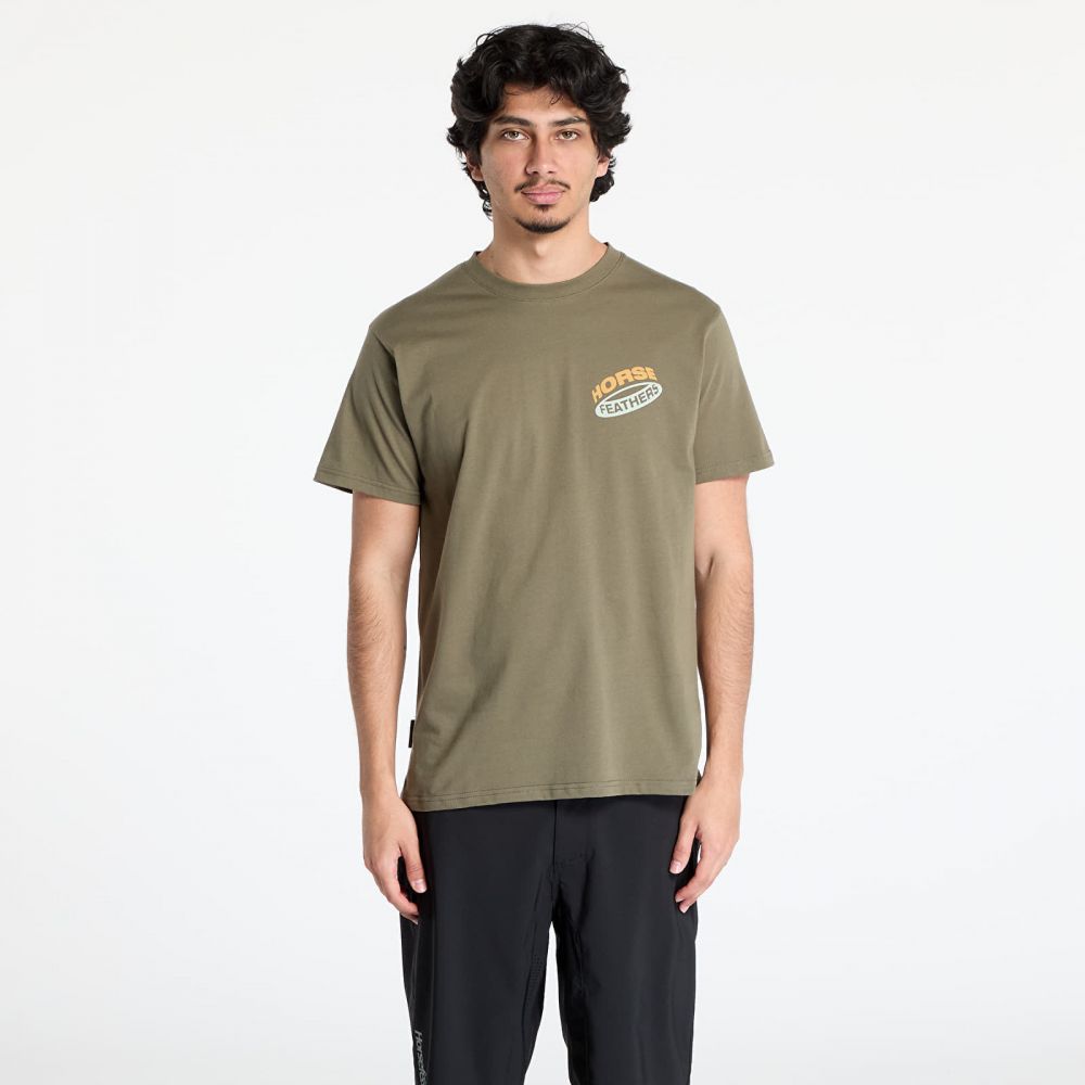 Tričko Horsefeathers Orbit T-Shirt Burnt Olive L