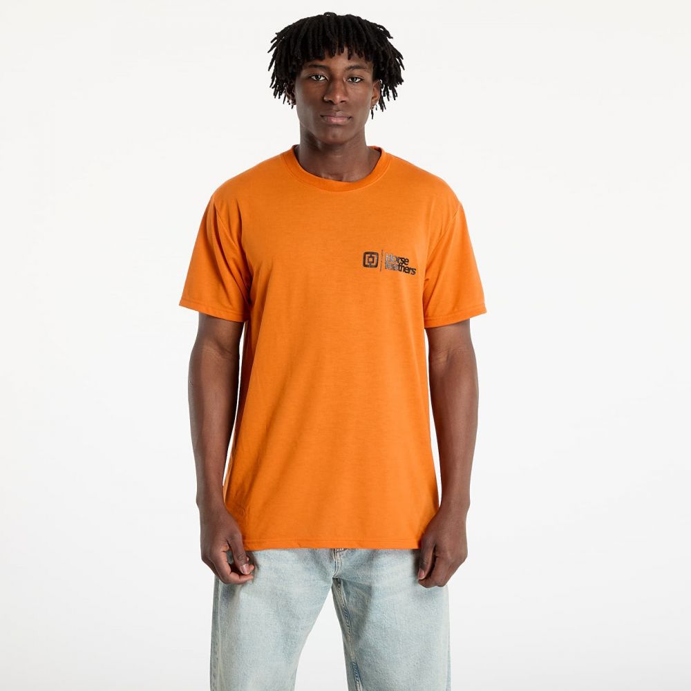 Tričko Horsefeathers Rooter Tech T-Shirt Burnt Orange L