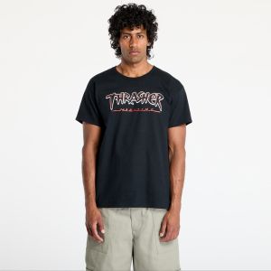 Tričko Thrasher Slash T-Shirt Black L