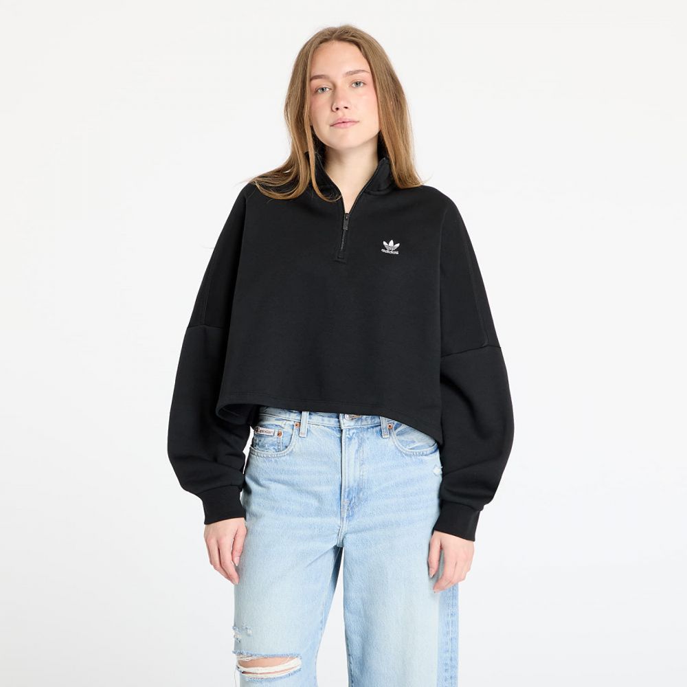 Mikina adidas Essentials 1/2 Zip Fleece Sweatshirt Black XS