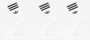 Ponožky adidas 3 Stripes Crew Socks 3-Pack White/ White/ White S