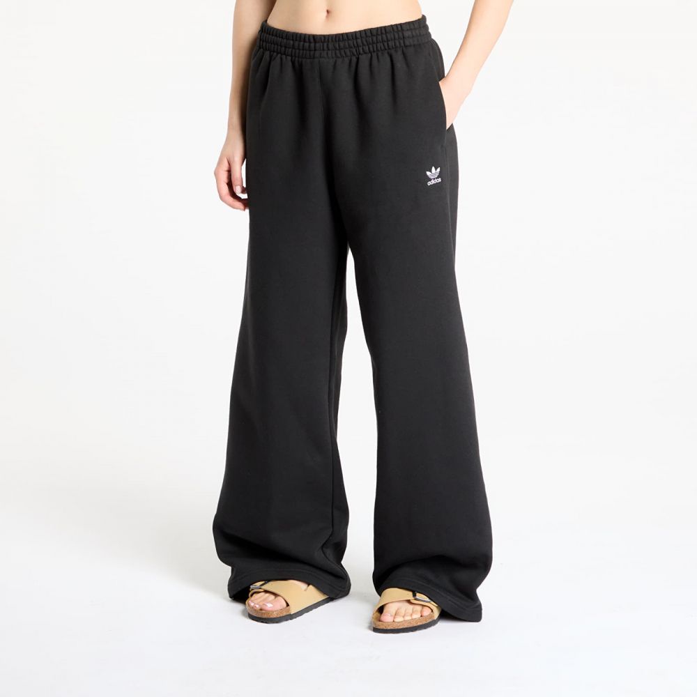 Tepláky adidas Essentials Wide Leg Pant Fleece Black M