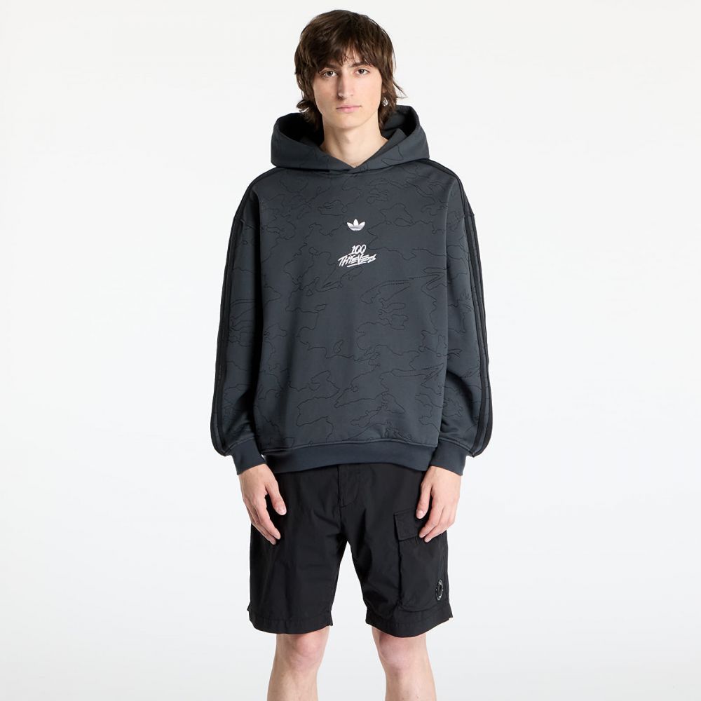 Mikina adidas x 100 Thieves Hoodie Dark Grey/ Carbon L