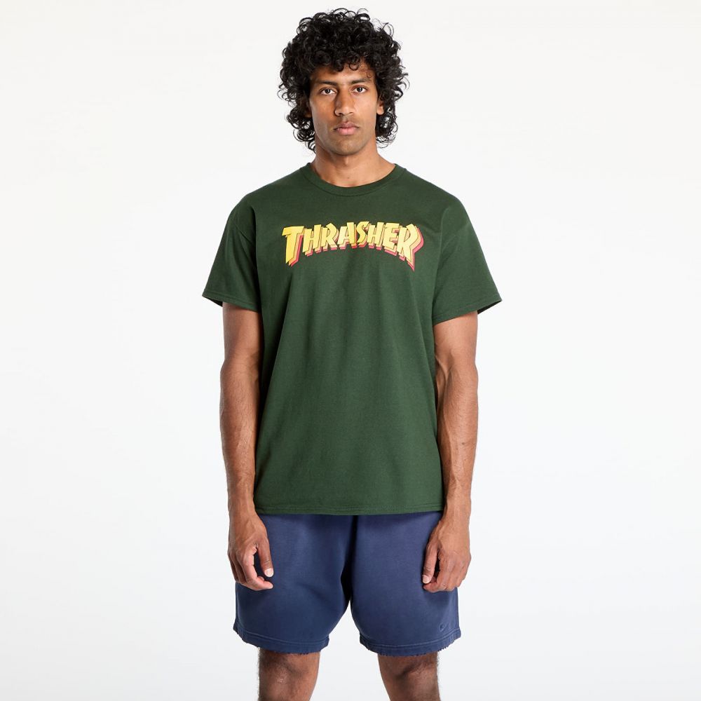 Tričko Thrasher Stacked T-Shirt Forest Green L