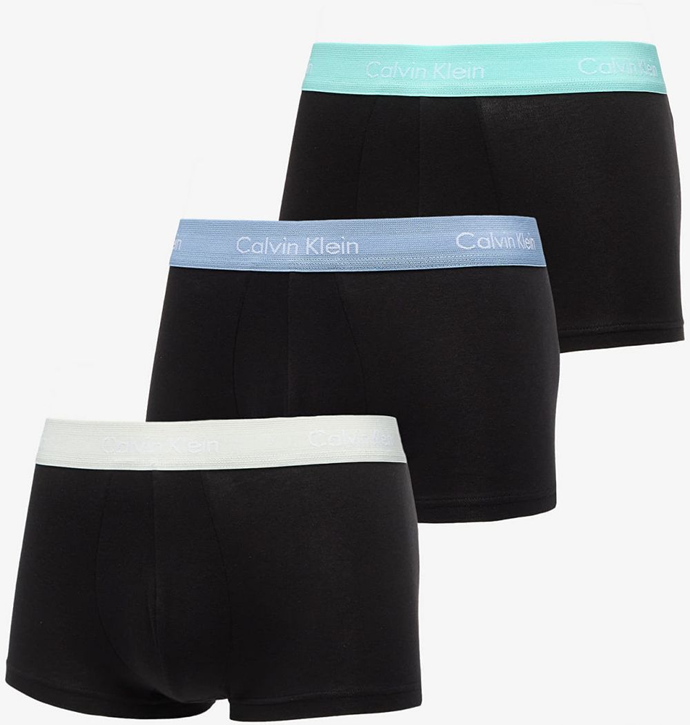 Calvin Klein Cotton Stretch Low Rise Trunk 3-Pack Black L