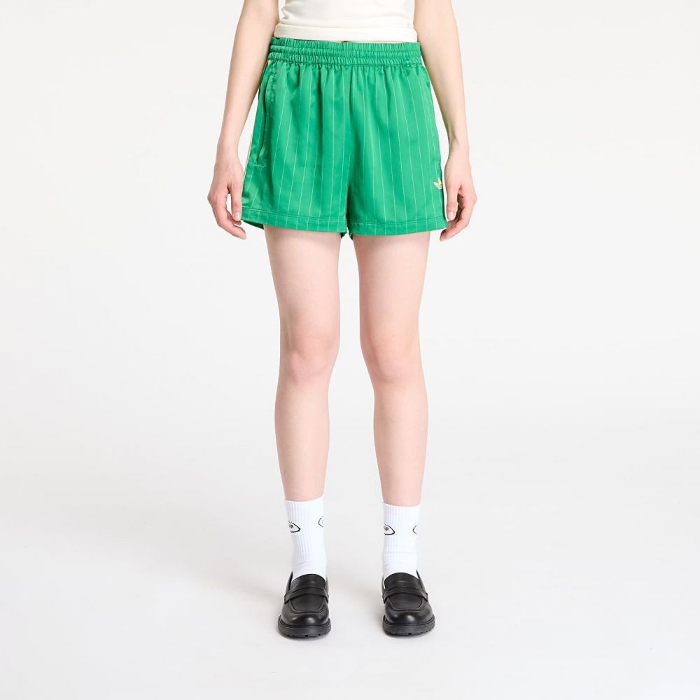 Šortky adidas Originals Pin Stripe Satin Shorts Green XS