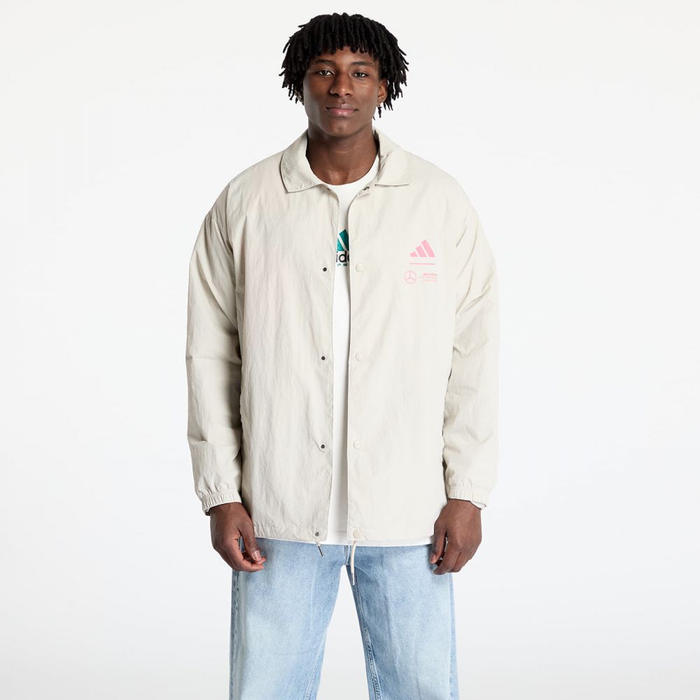 Bunda adidas x Mercedes AMG Petronas Formula One Team Summer Pack Coach Jacket Wonder Alumina L